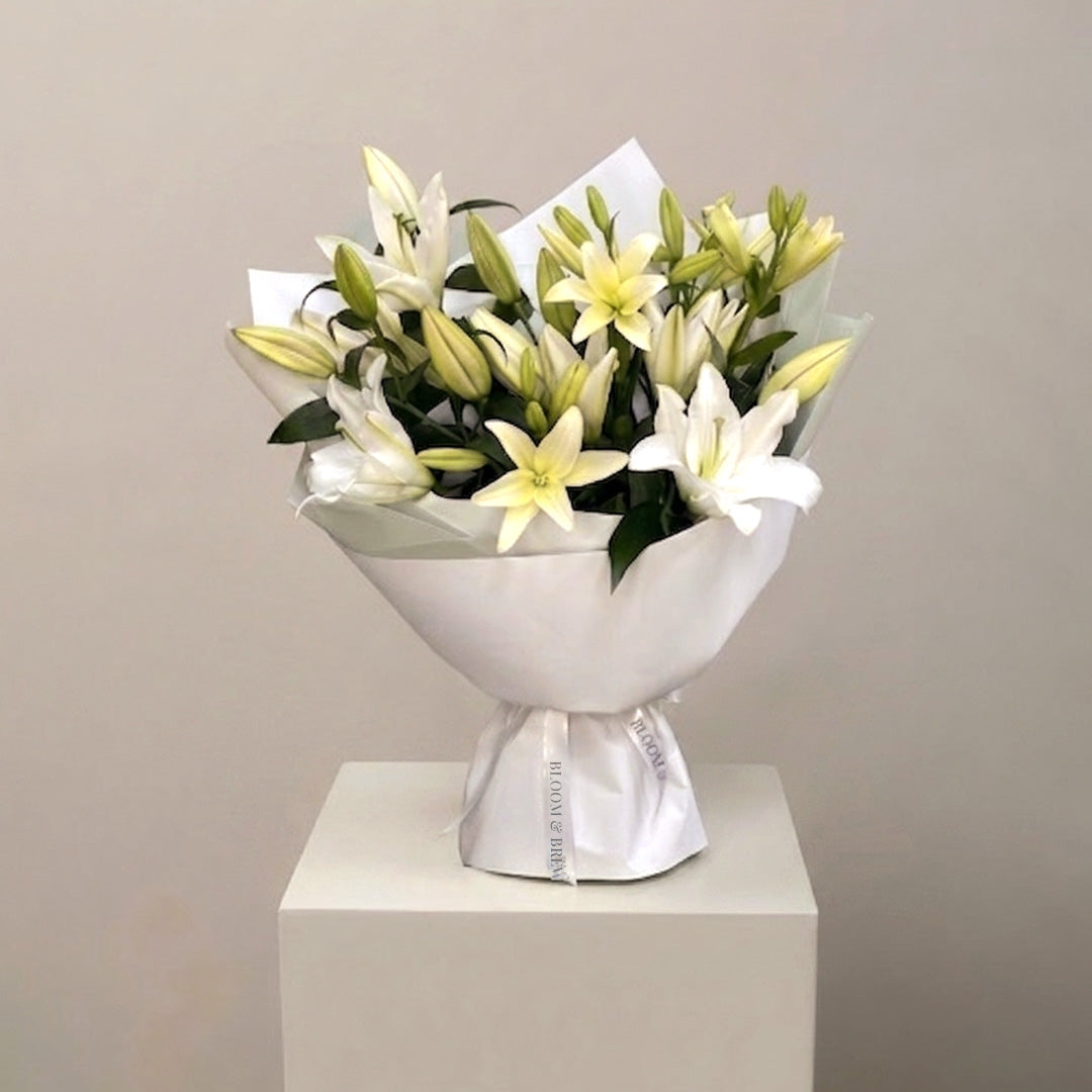 Pristine White Lily Elegance