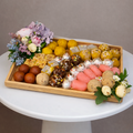 Bloom & Brew Signature Mithai & Floral Luxe Tray