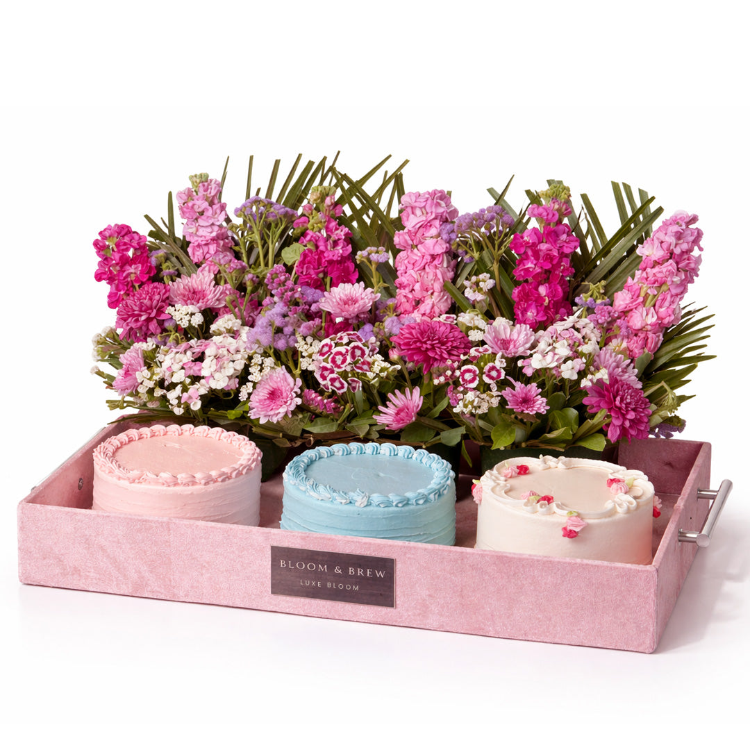 Luxe Bloom & Cake Trio