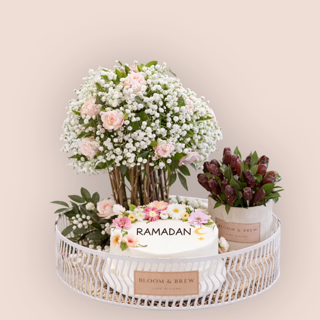 Cake & Floral Meadow