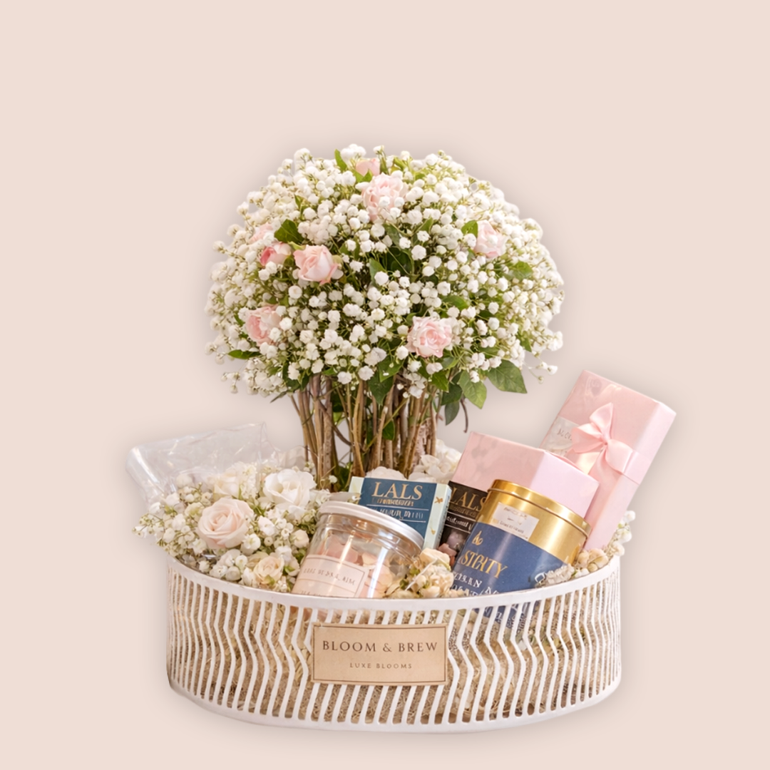 Signature Rose Tray & Chocolate