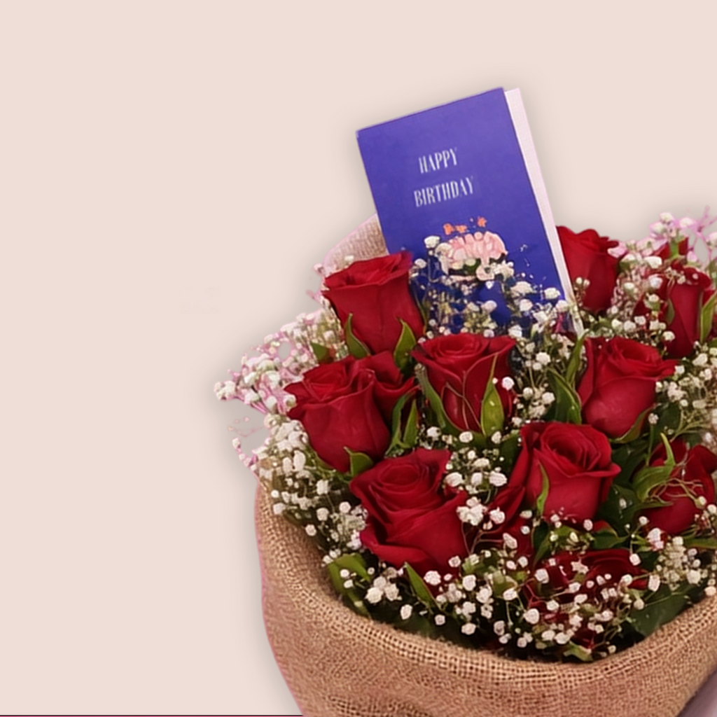 The Velvet Romance Rose Bouquet