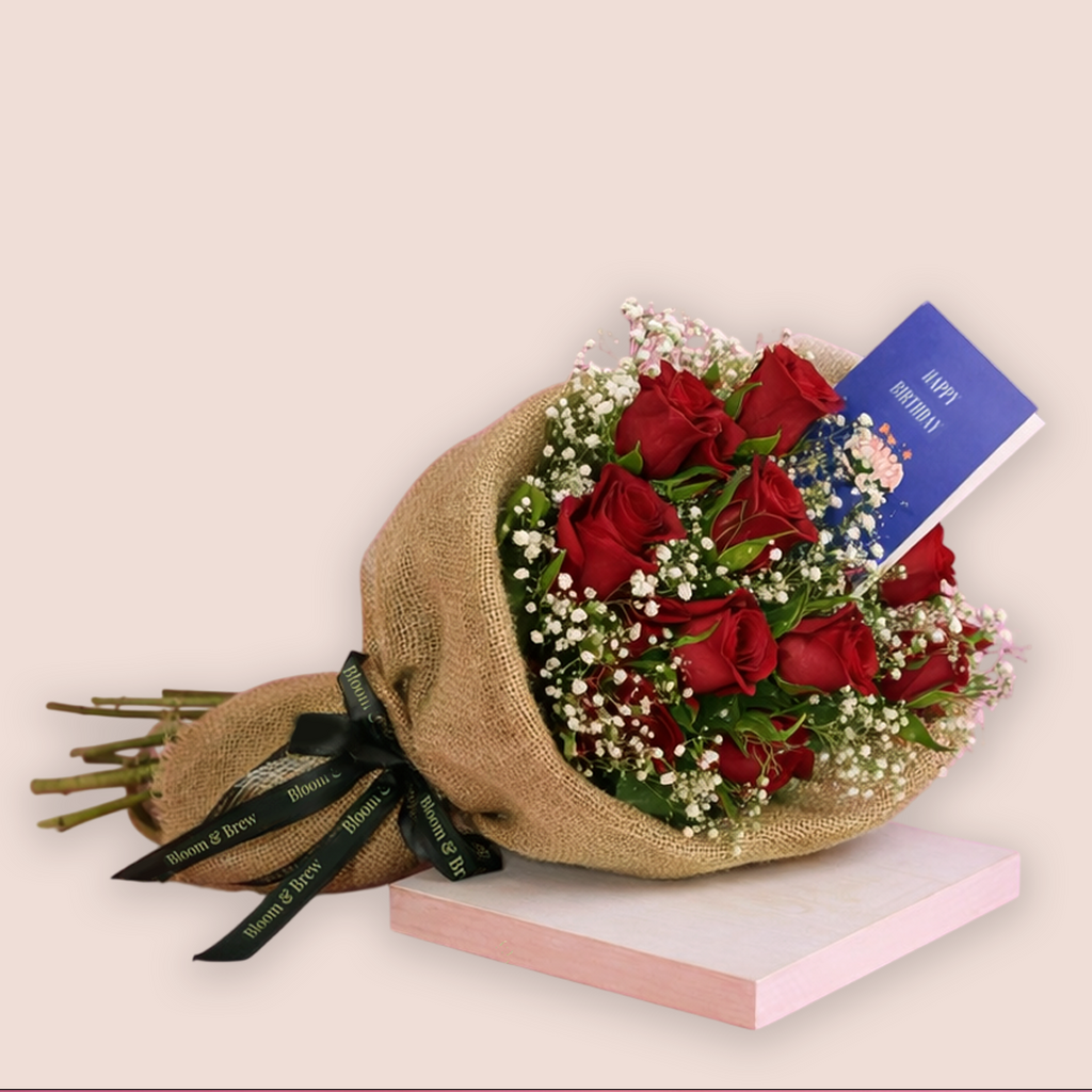 The Velvet Romance Rose Bouquet